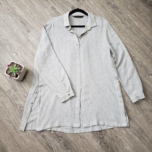 Zara Basic Wool Linen Blend Tunic Size Large